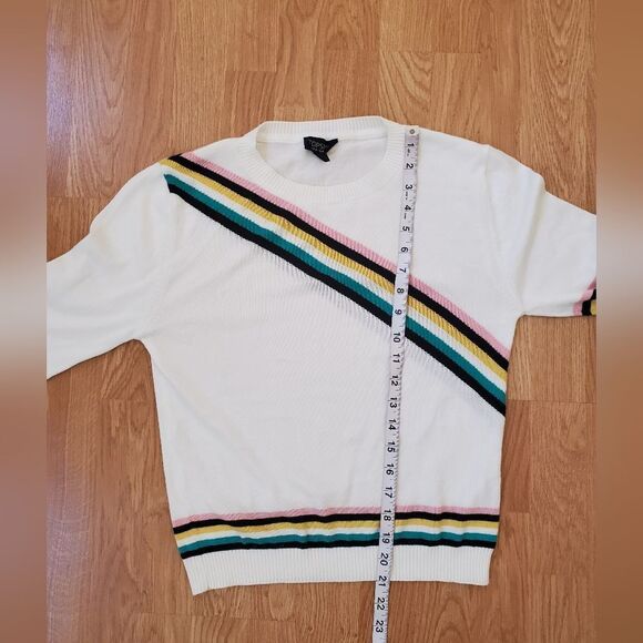 💗 TOPSHOP 💗 Chevron Fine Gauge Sweater - [Size 10] - Picture 10 of 14